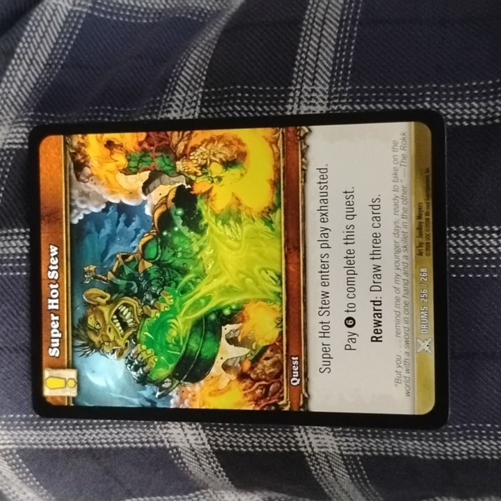 World of Warcraft: Drums "SUPER HOT STEW" #256/268 Trading Card